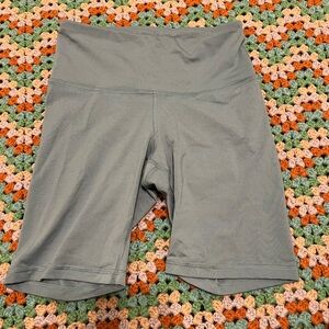 Women's High-Waisted Blue Shorts